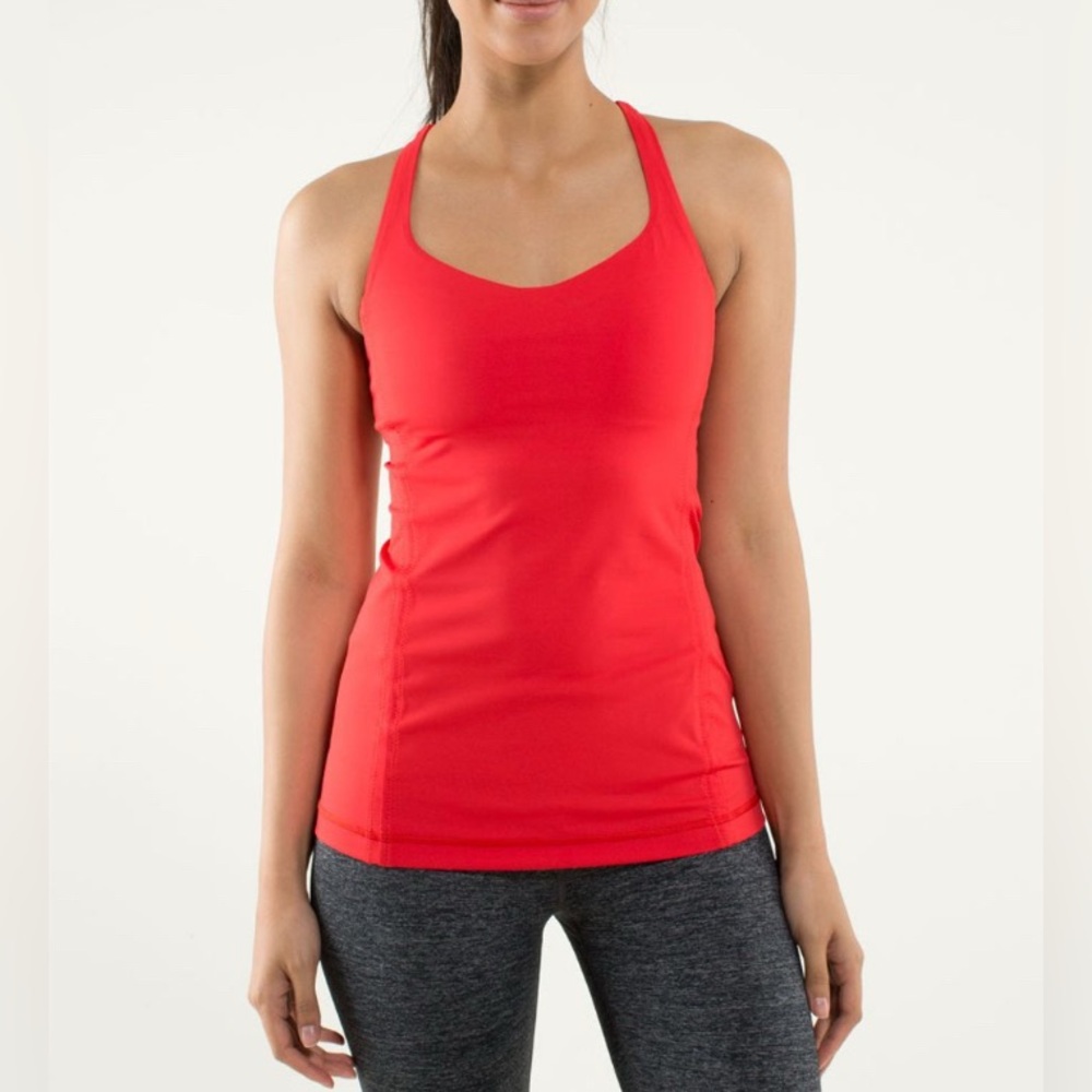 lululemon athletica Red Tank Top